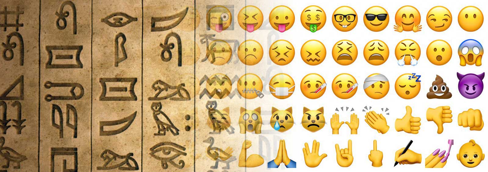 Emoji vs hieroglyphes