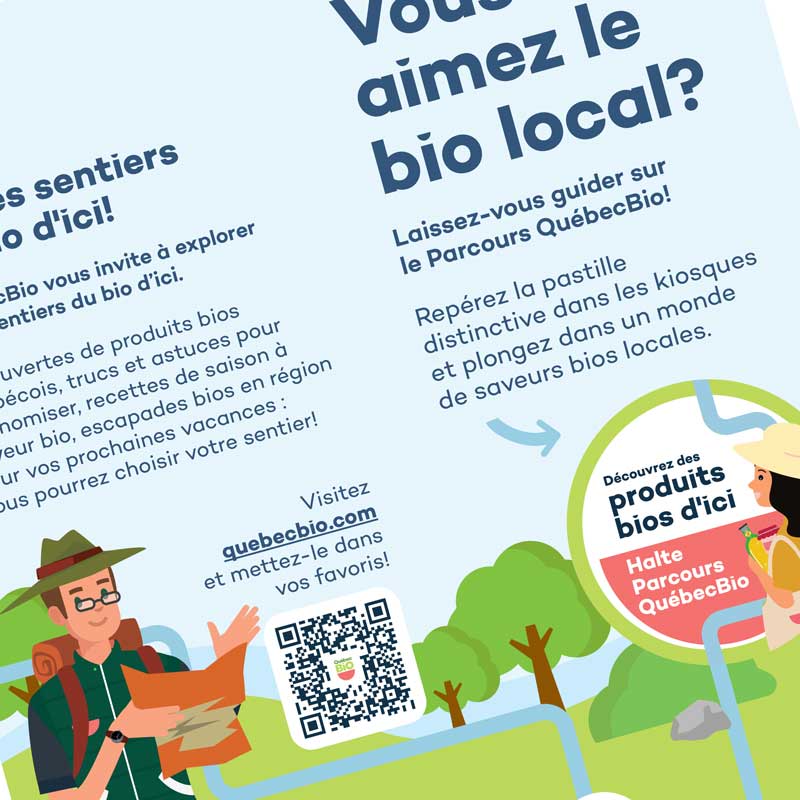 Graphisme pour Québec Bio