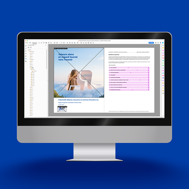 Accessibilité des PDFs - Industriel Alliance