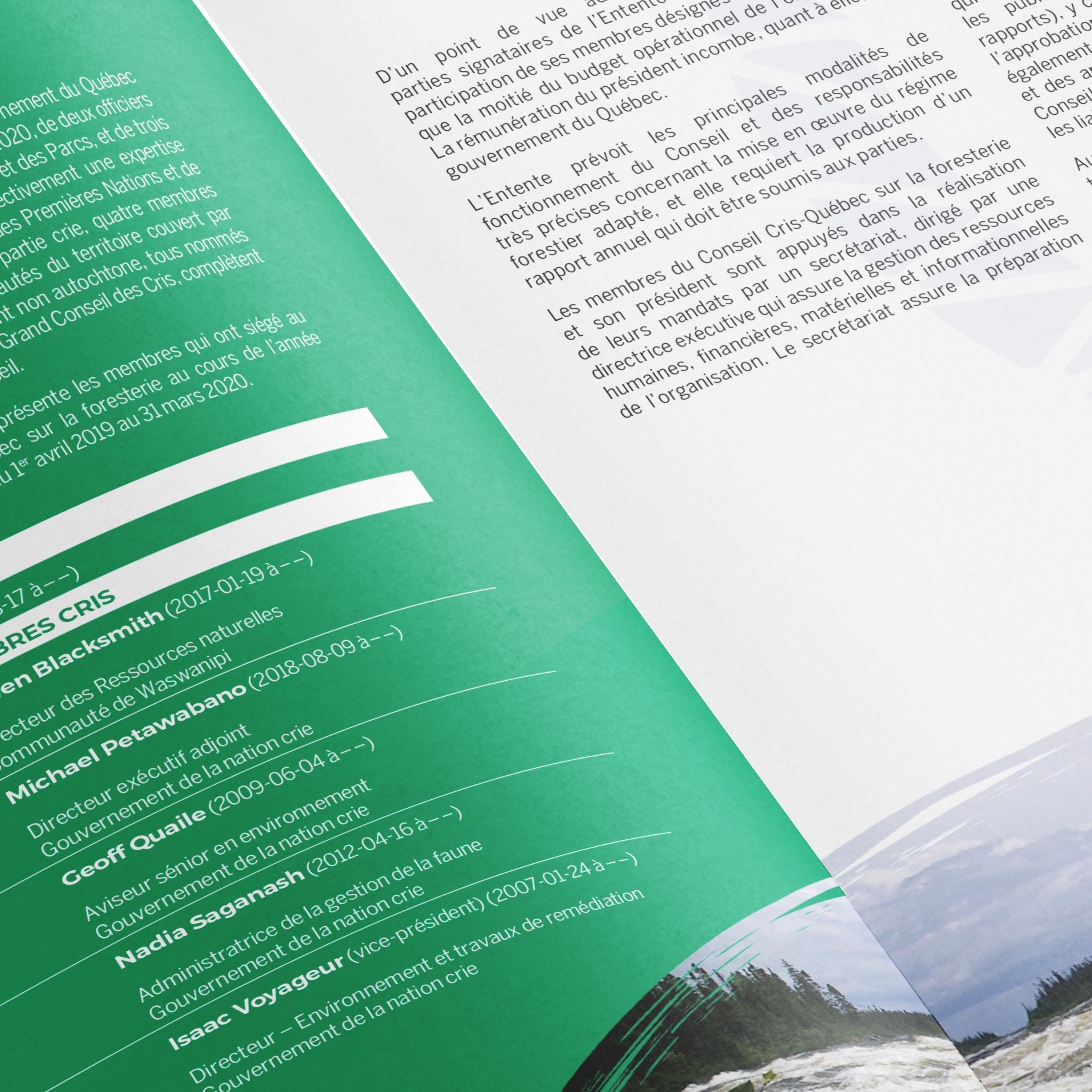 Rapport annuel Conseil Cri Québec sur la foresterie